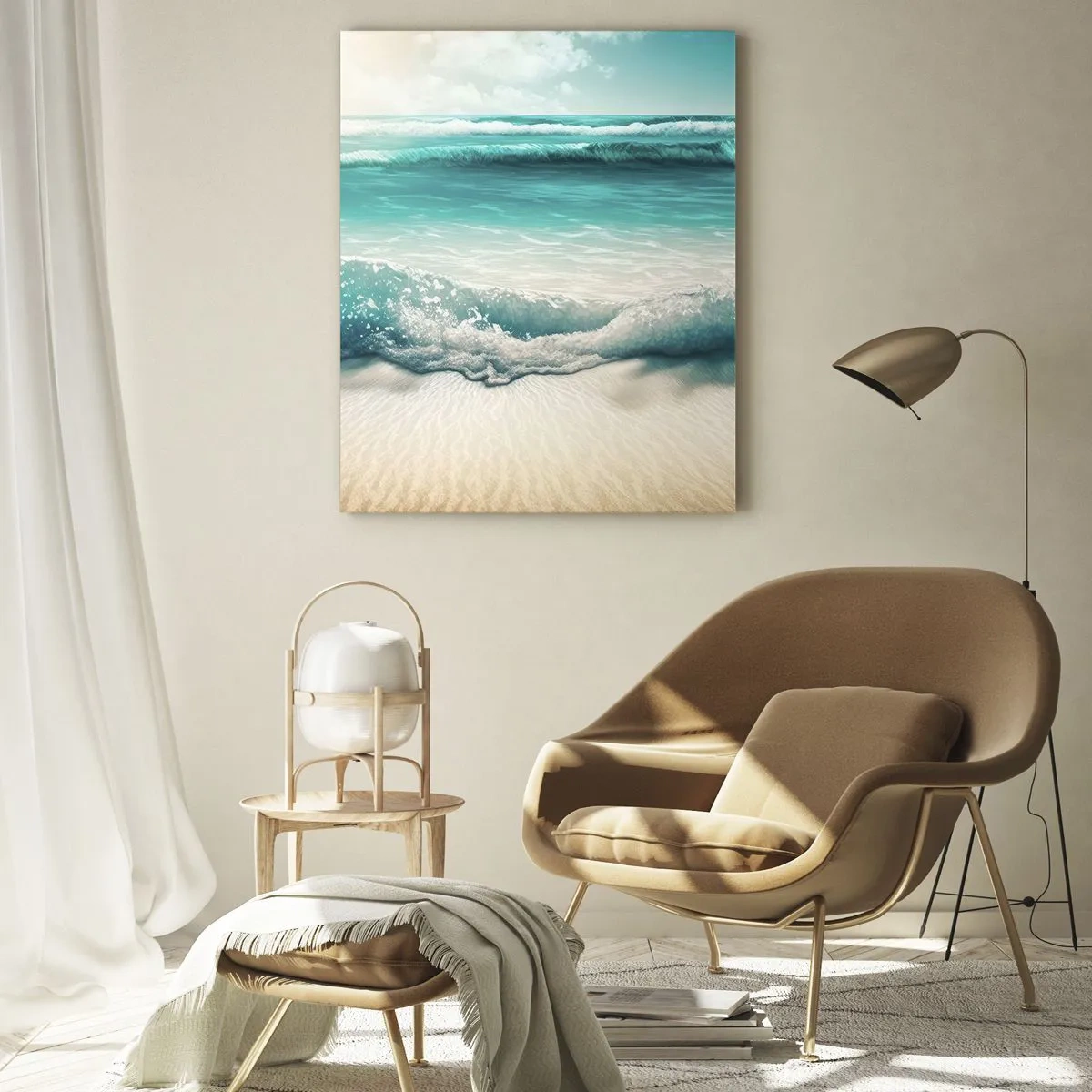 Obraz na skle - Klid oceánu - 50x70 cm