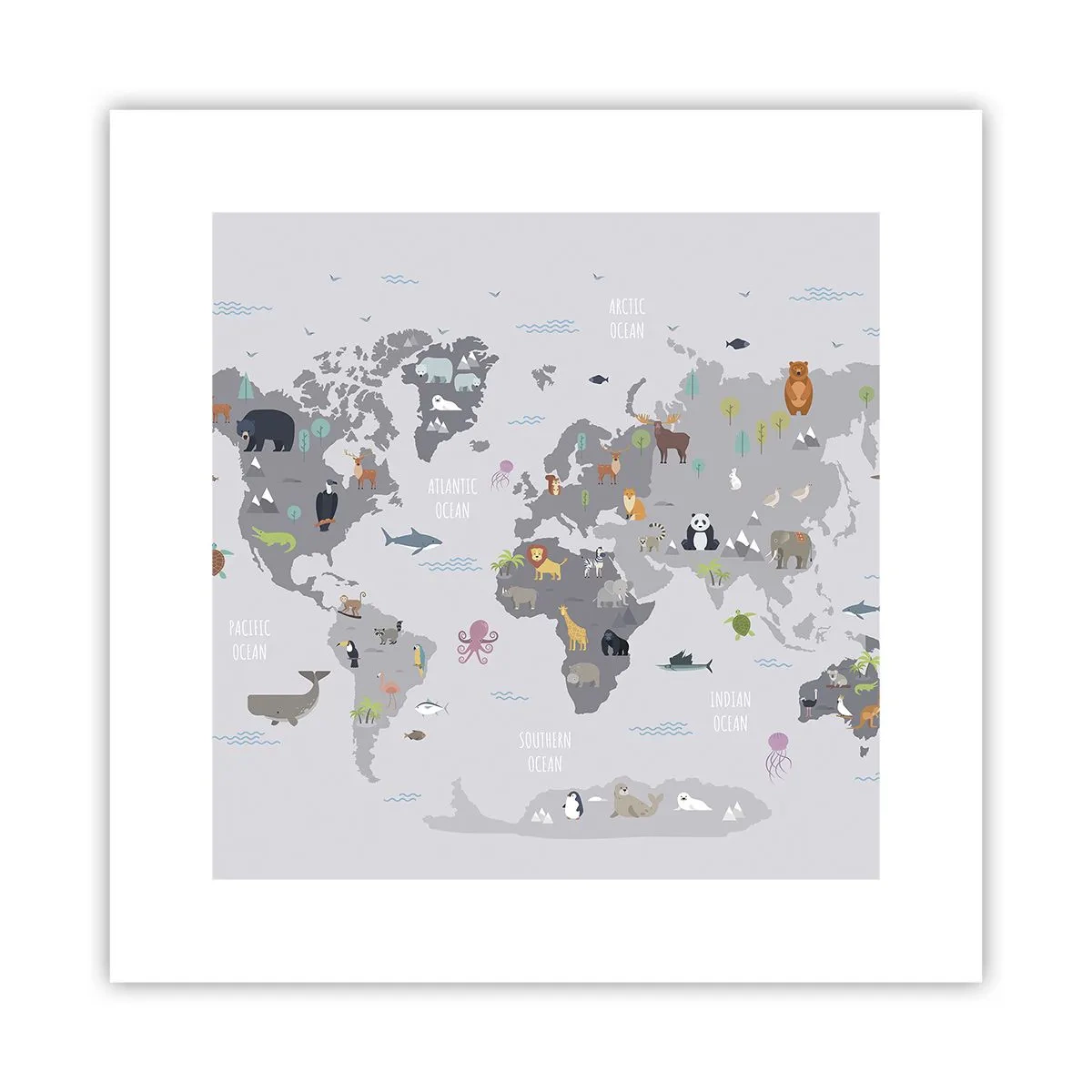 Plakát - Řekni mi, odkud jsi… - 30x30 cm