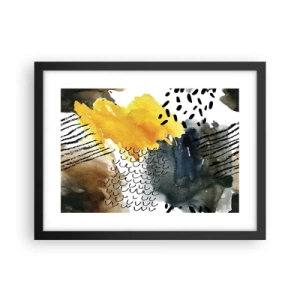 Plakát v černém rámu - Setkání živlů - 40x30 cm