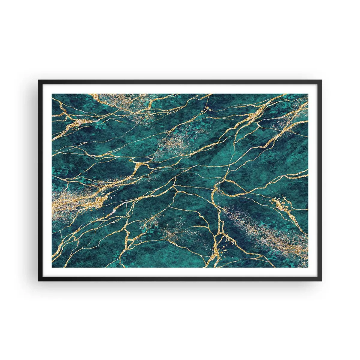 Plakát v černém rámu - Zlatá žíla - 100x70 cm