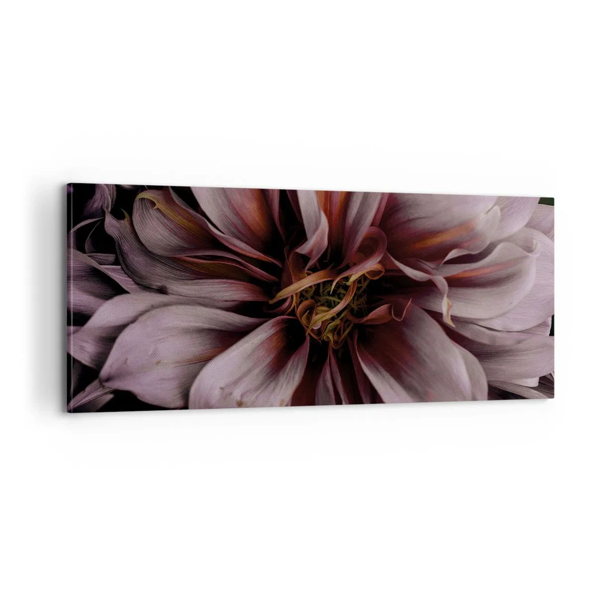 Obraz na plátně - Květinové srdce - 100x40 cm