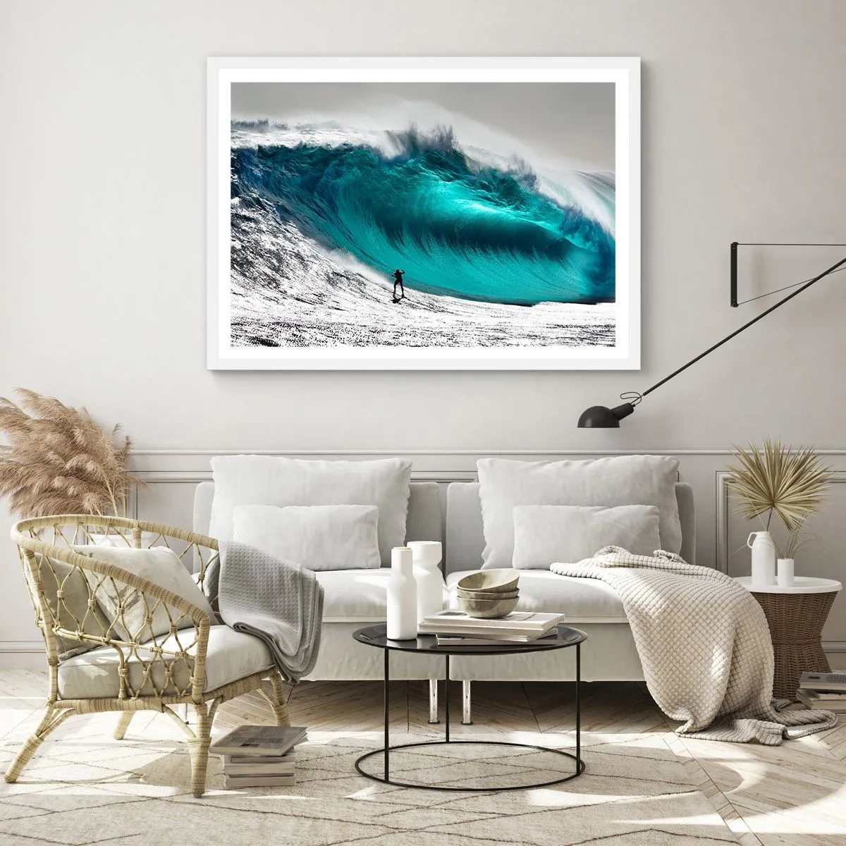 Plakát v bílém rámu - Výzva přijata - 100x70 cm