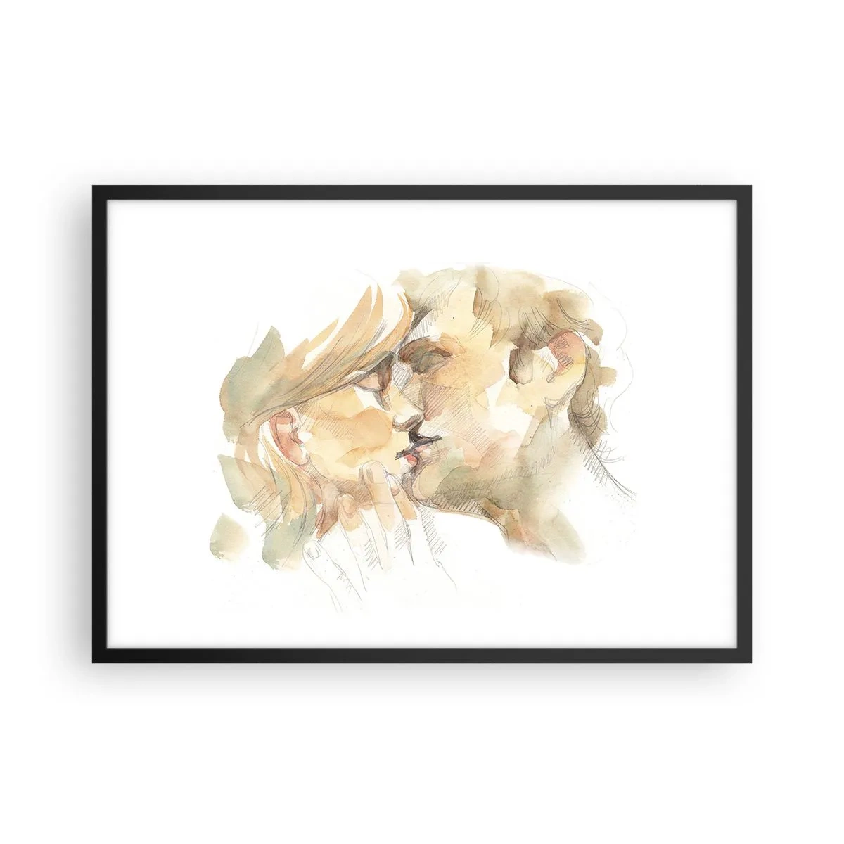 Plakát v černém rámu - Nalezena polovina? - 70x50 cm