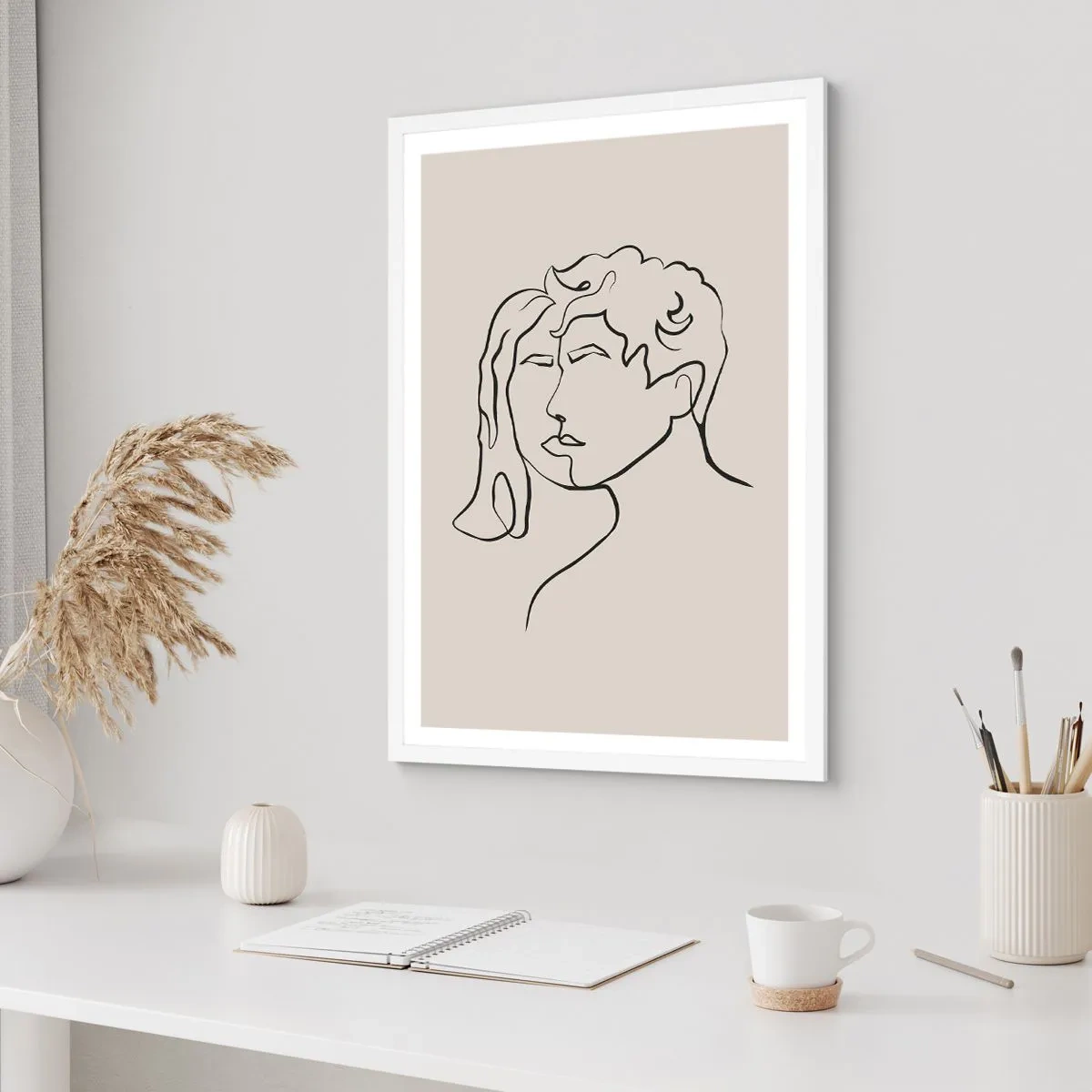 Plakát v bílém rámu - A byla jednota - 61x91 cm