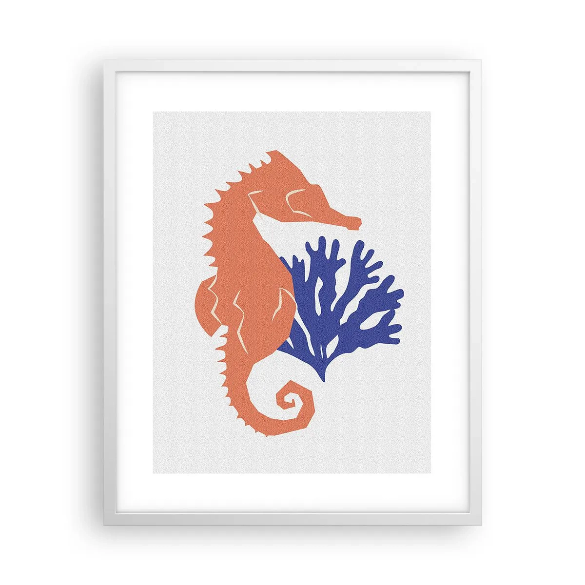 Plakát v bílém rámu - Na podvodní louce - 40x50 cm