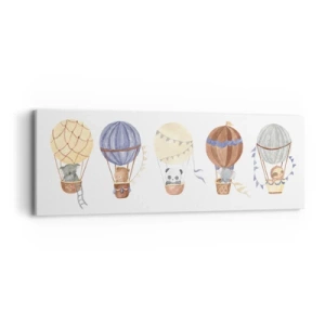 Obraz na plátně - Přátelé na cestách - 90x30 cm