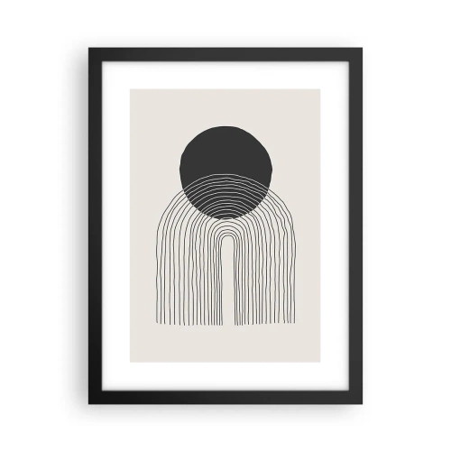 Plakát v černém rámu - Chvění a jistota - 30x40 cm