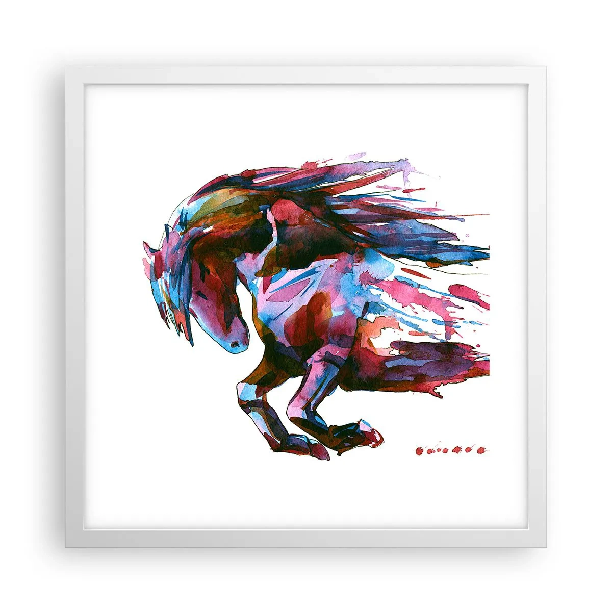 Plakát v bílém rámu - U vytržení - 40x40 cm