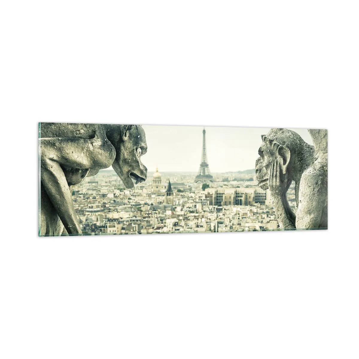Obraz na skle - Pařížské povídání - 90x30 cm