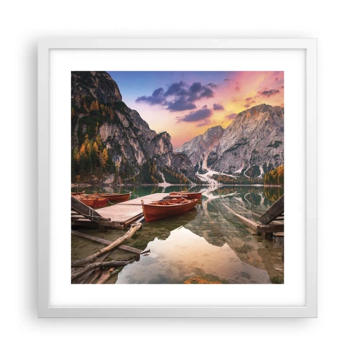 Plakát v bílém rámu - Slib dne - 40x40 cm