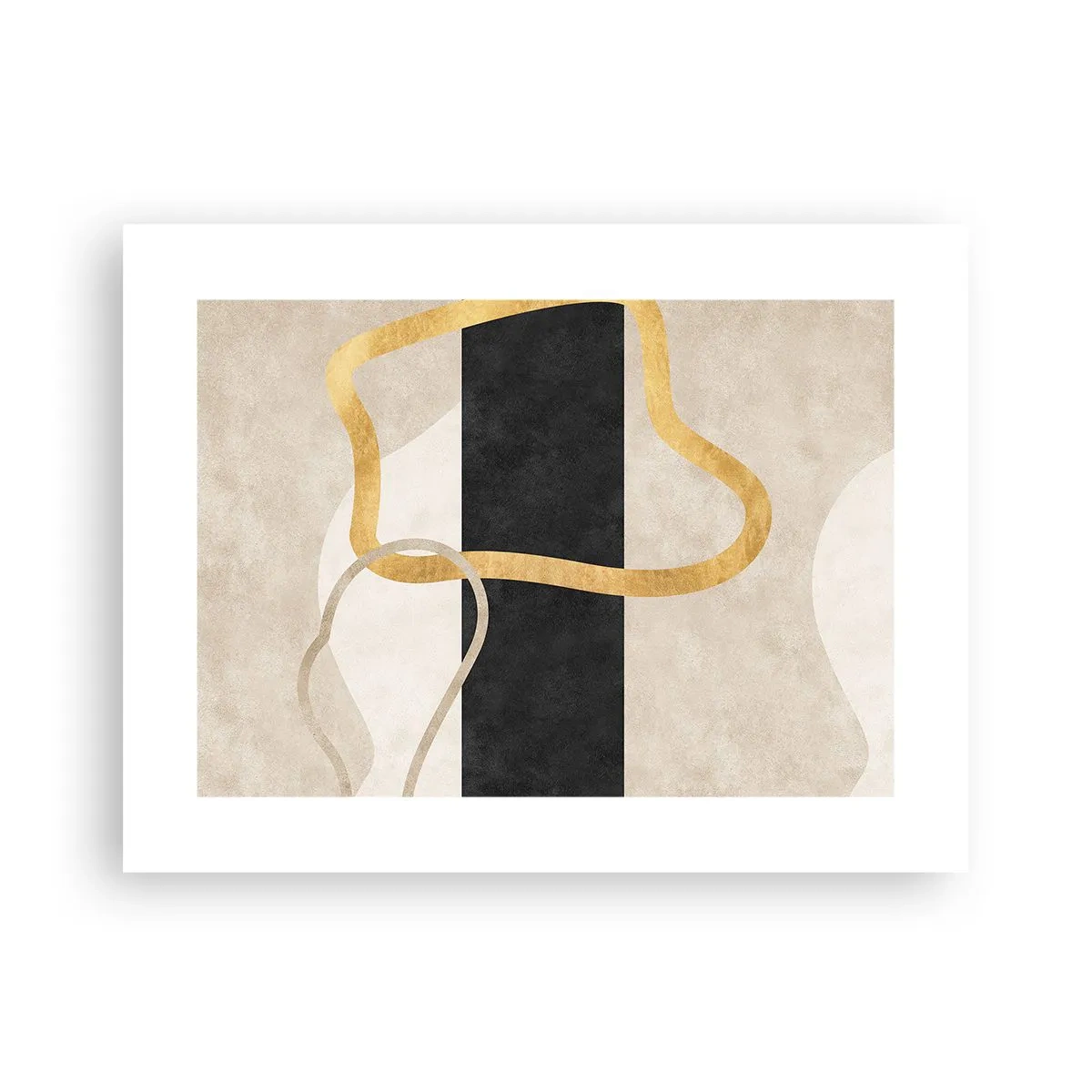 Plakát - Tvary ve smyčce - 40x30 cm