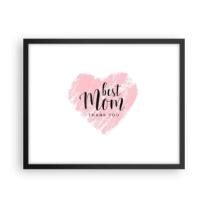 Plakát v černém rámu - Vždy pravá chvíle - 50x40 cm