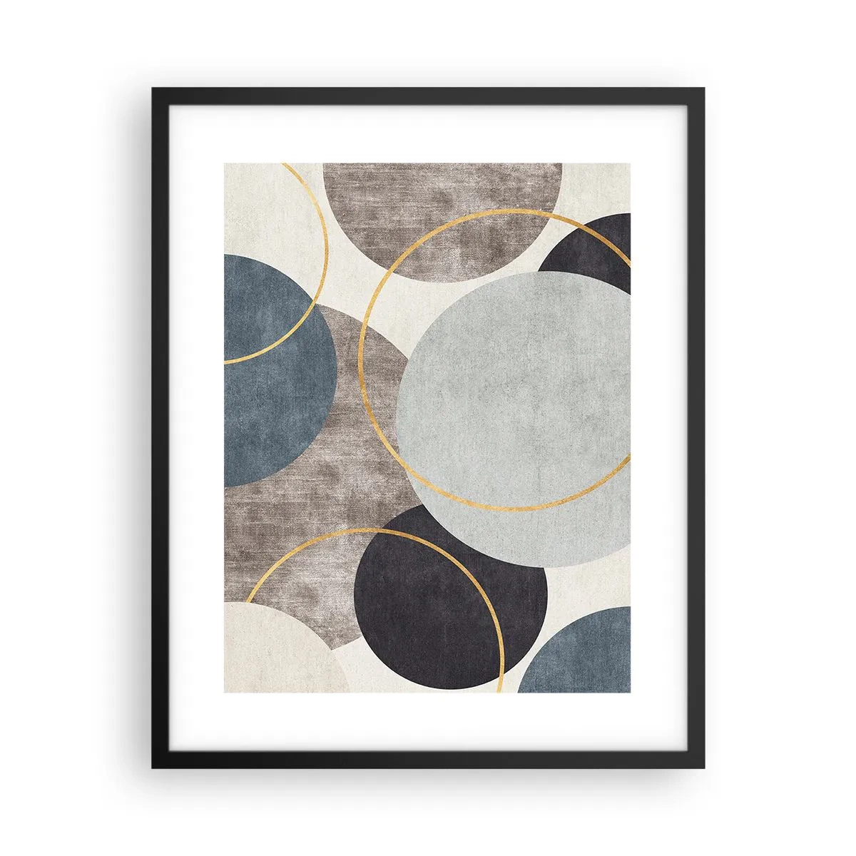 Plakát v černém rámu - Kruh za kruhem - 40x50 cm