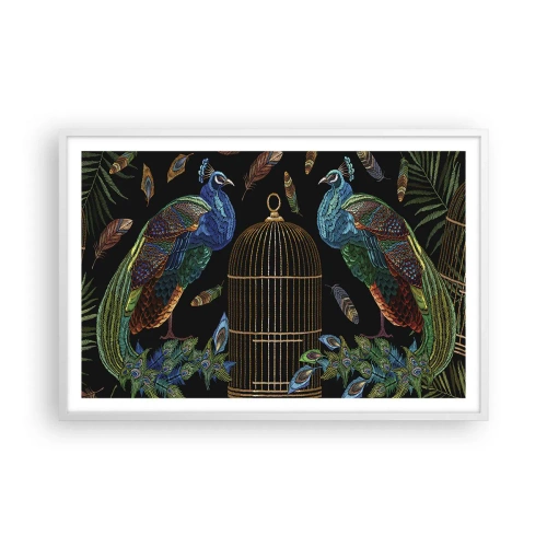 Plakát v bílém rámu - V královském rouchu - 91x61 cm