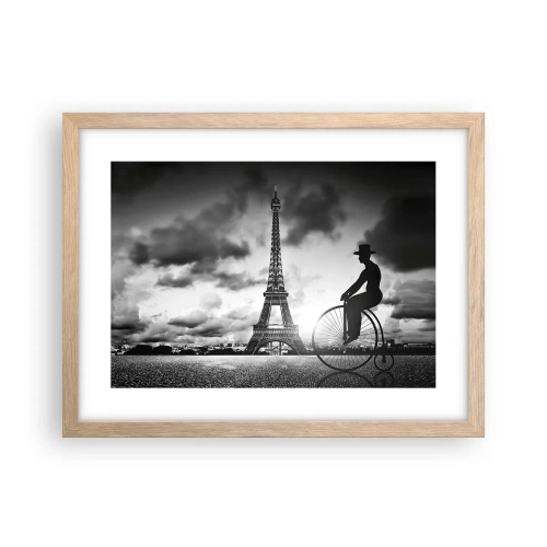 Plakát v rámu světlý dub - Touha po Belle Epoque - 40x30 cm