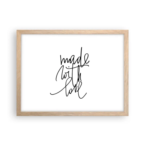 Plakát v rámu světlý dub - Nejlepší značka - 40x30 cm