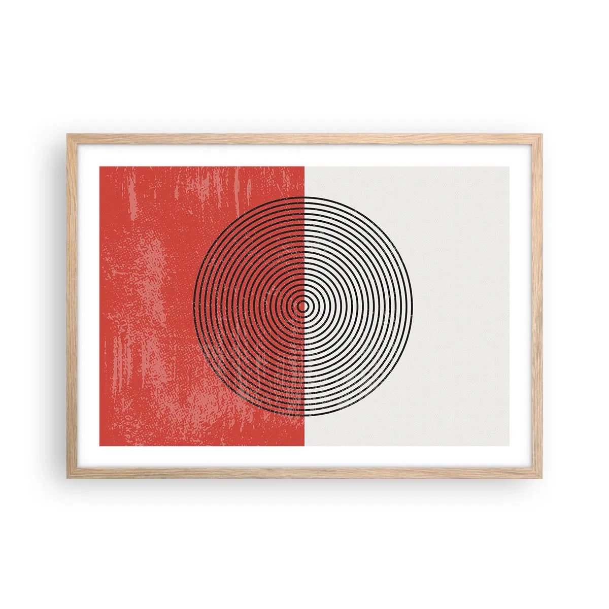 Plakát v rámu světlý dub - Přesný zásah - 70x50 cm