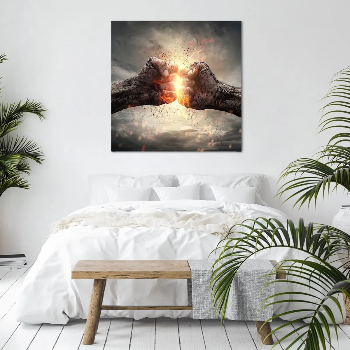 Obraz na plátně - Jdi do války - 70x70 cm