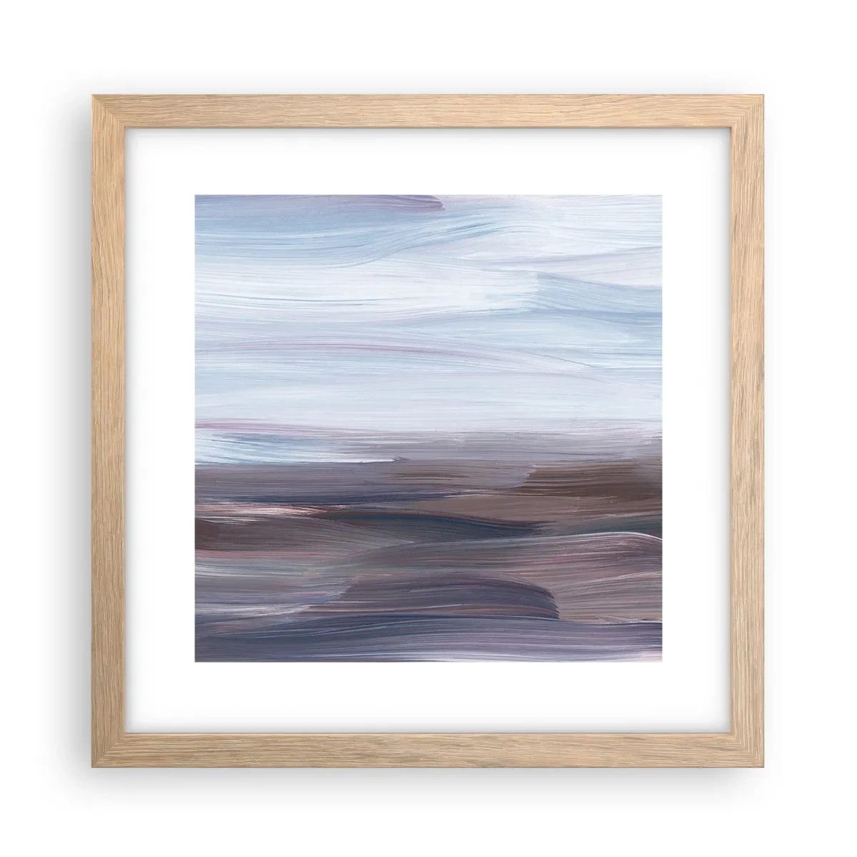 Plakát v rámu světlý dub - Živly: voda - 30x30 cm