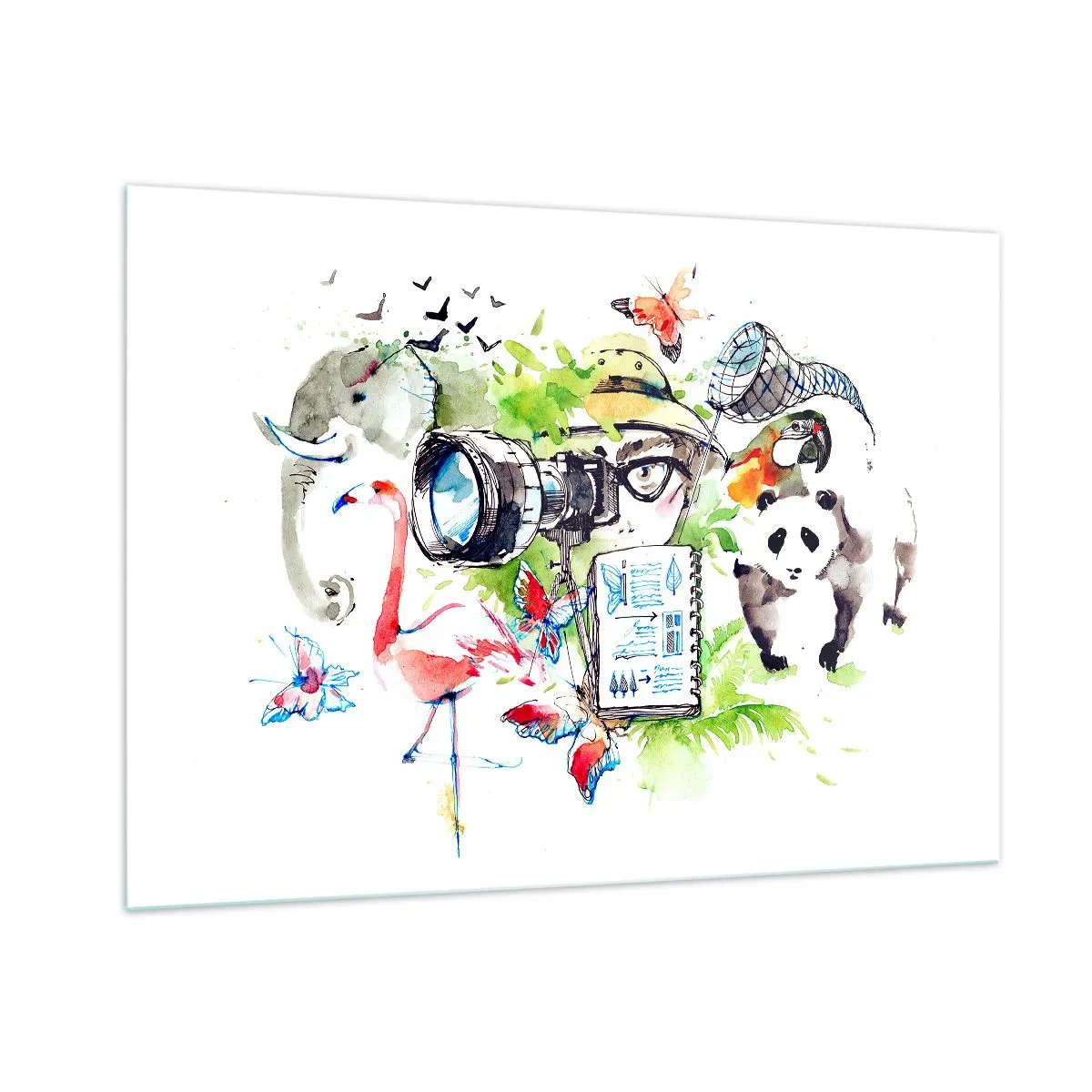 Obraz na skle - Objektivem cestovatele - 100x70 cm