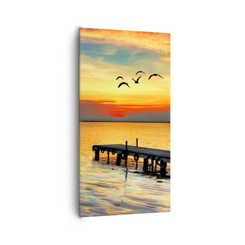 Obraz na plátně - Večerní návraty - 65x120 cm