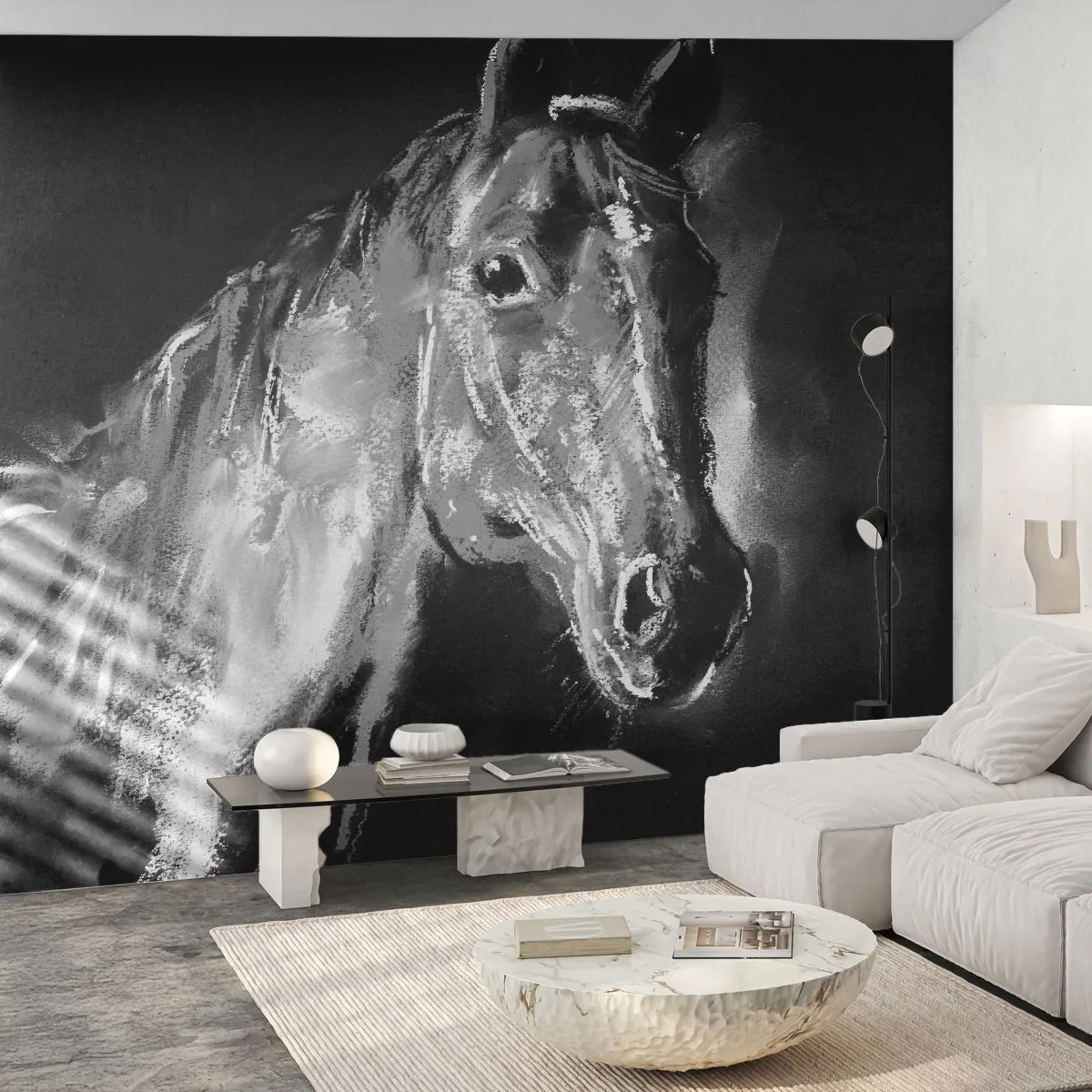 Fototapeta Samolepicí Deluxe Sticker - Záření vznešené duše - Zvířata, Kůň, Kobyla - 250x175 cm