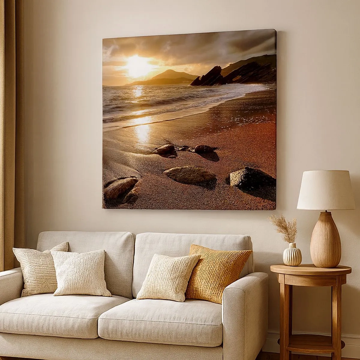 Obraz na plátně - Jdi za sluncem k výšinám - 30x30 cm