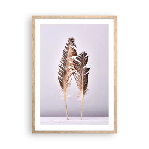 Plakát v rámu světlý dub - Proti nicotě - 50x70 cm