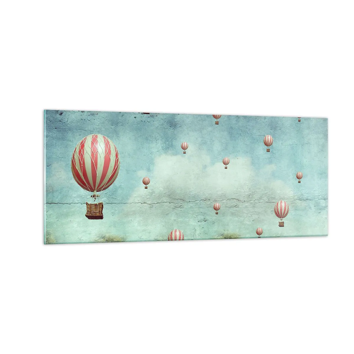 Obraz na skle - Osvobozeni od shonu života - 100x40 cm