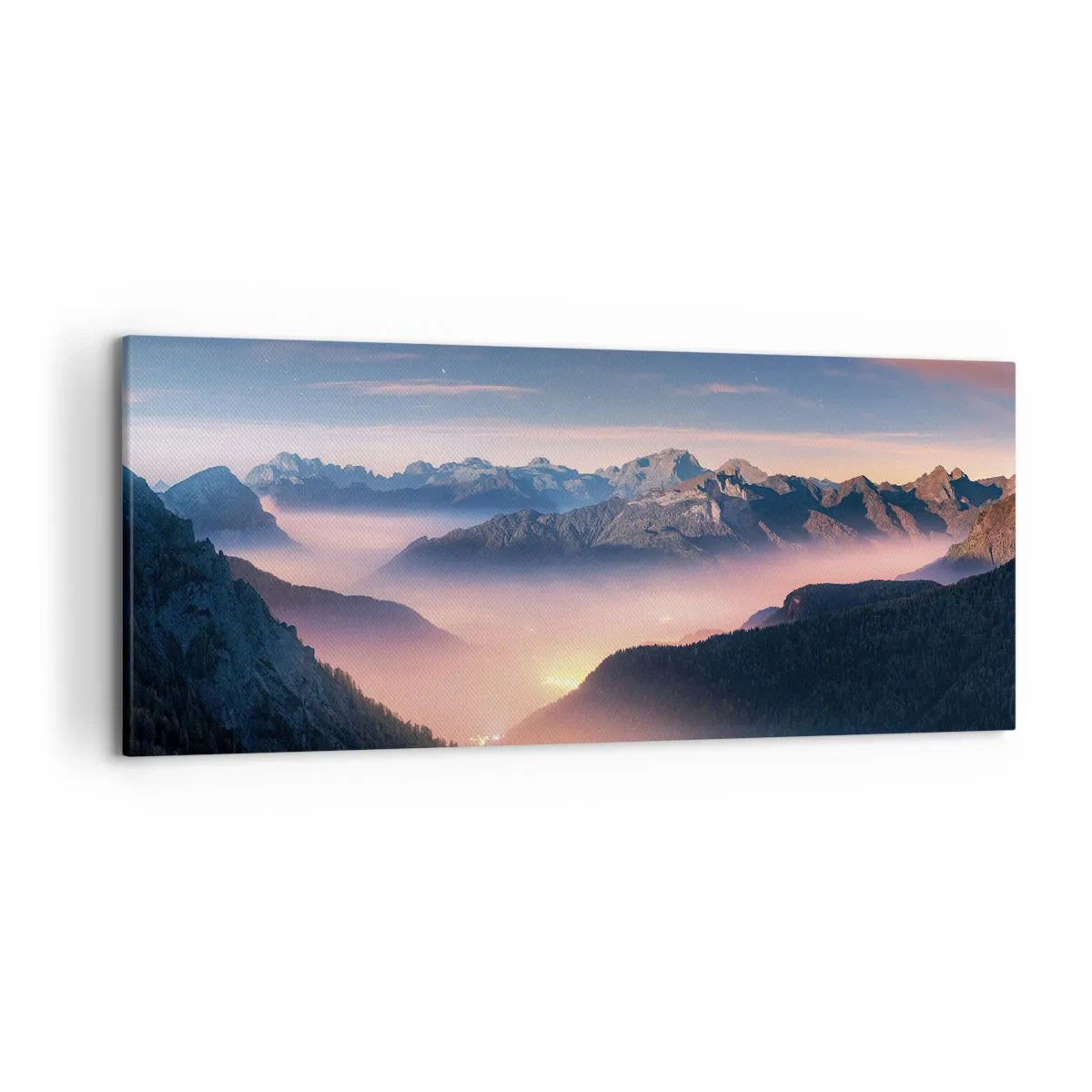 Obraz na plátně - Světlo v údolích - 120x50 cm