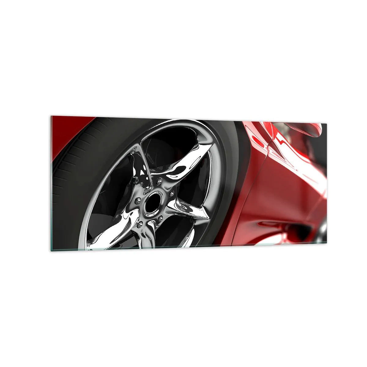 Obraz na skle - Vytvořený pro rychlost - 120x50 cm