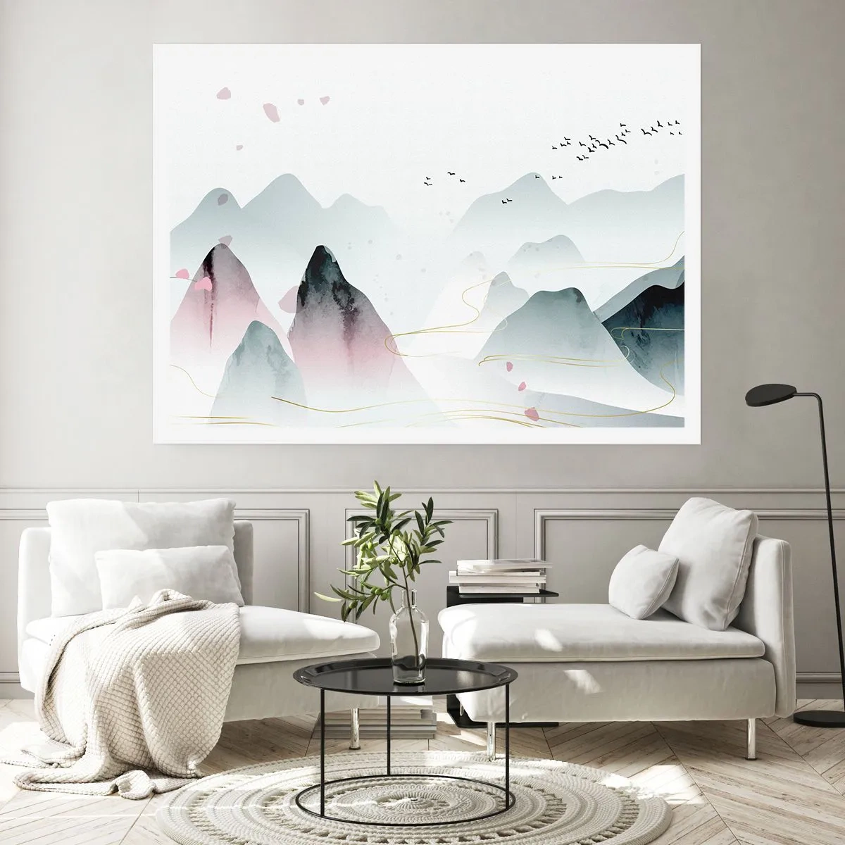 Plakát - Přes vrcholy - 70x50 cm