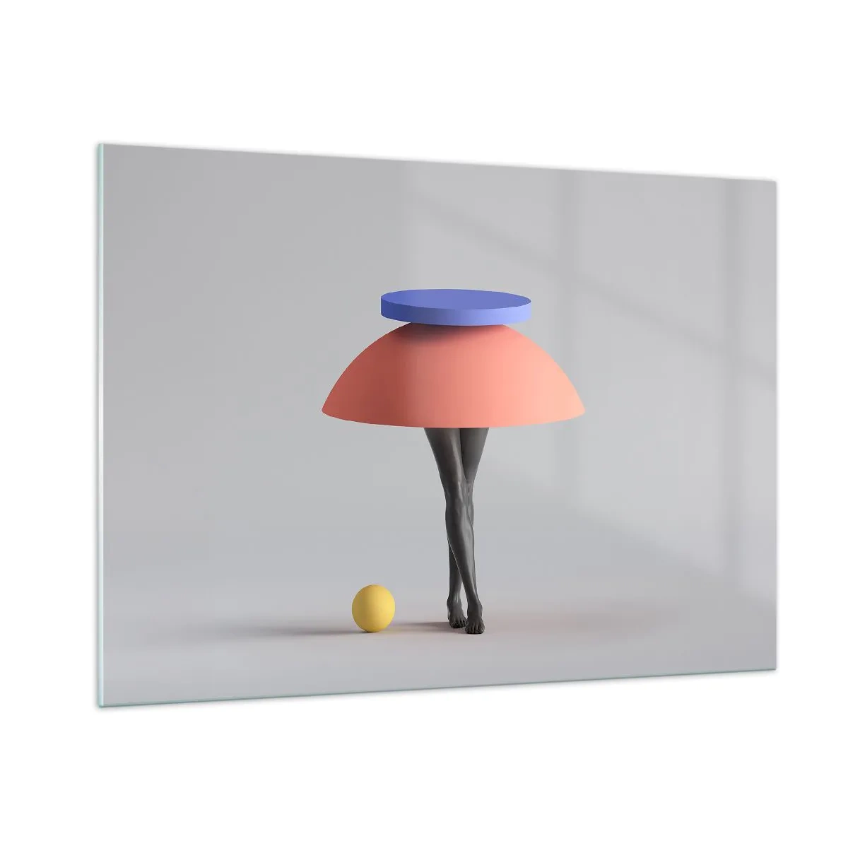 Obraz na skle - Surrealistická kompozice - 100x70 cm