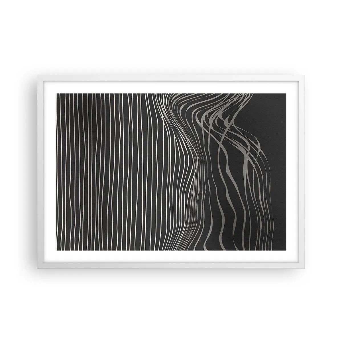 Plakát v bílém rámu - Rytmus a přízvuk - 70x50 cm