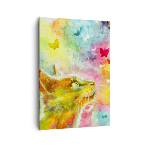 Obraz na plátně - Vymýšlí nesmysly v kočičím ráji - 50x70 cm