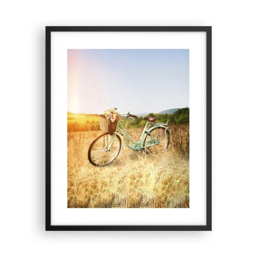 Plakát v černém rámu - Chvíli tu zůstanu - 40x50 cm