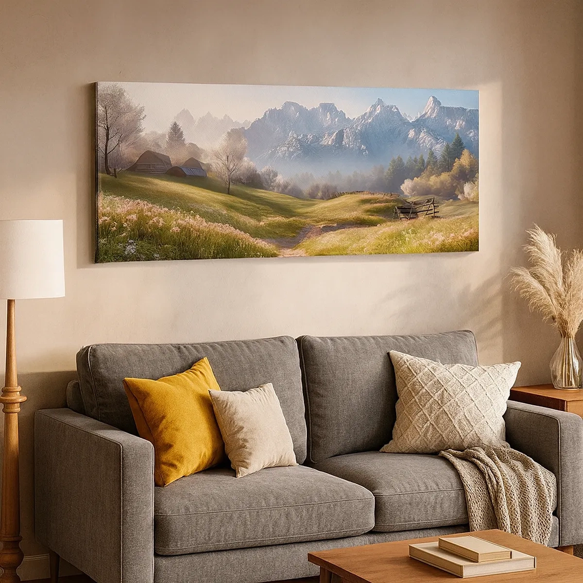 Obraz na plátně - Idylické údolí - 30x30 cm