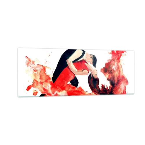 Obraz na skle - Tango - smyslná vlna - 140x50 cm
