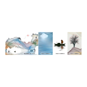 Fototapeta Vzorek Standard Eco - Ke křišťálovým horám - Abstrakce, Fantazie, Krajina - 100x30 cm
