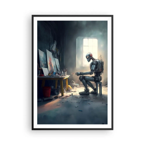 Plakát v černém rámu - Akt stvoření - 70x100 cm