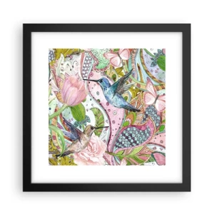 Plakát v černém rámu - Zamotané do lián - 30x30 cm