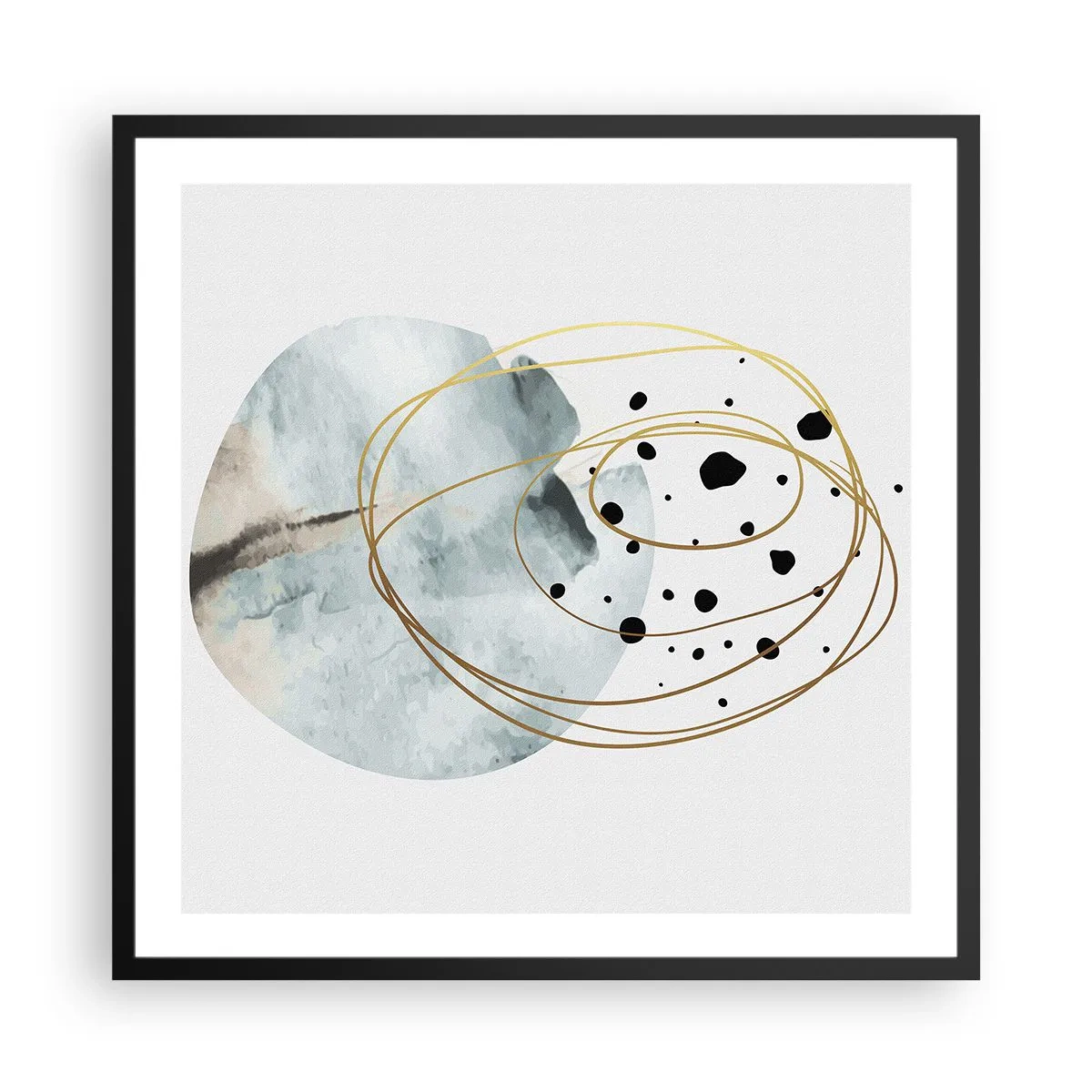 Plakát v černém rámu - V objetí prostoru - 60x60 cm