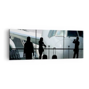 Obraz na plátně - Vis a vis na letišti - 140x50 cm