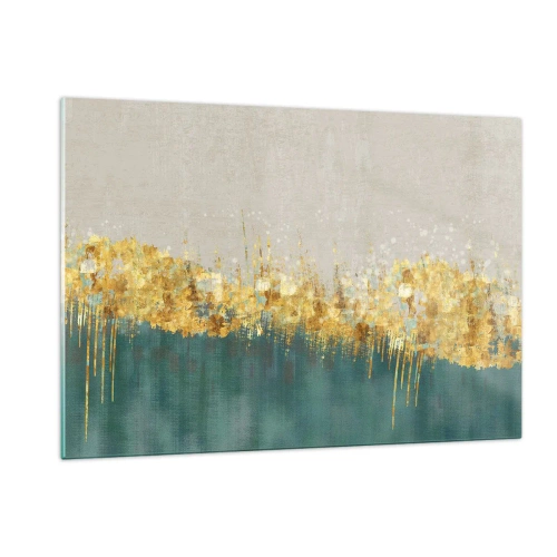 Obraz na skle - Zlatá hranice - 120x80 cm