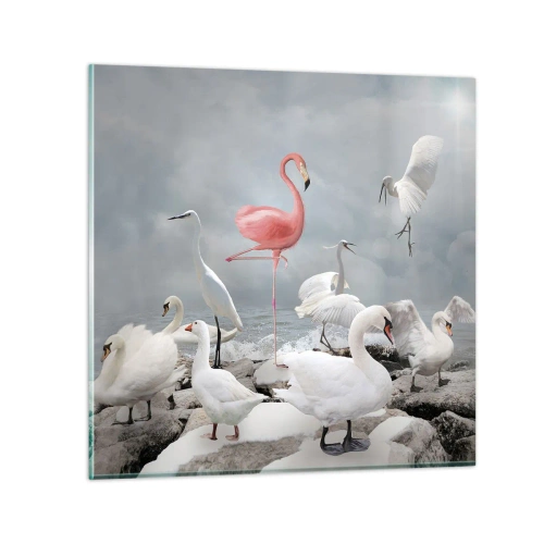 Obraz na skle - Kde jsem se tu vzal? - 70x70 cm