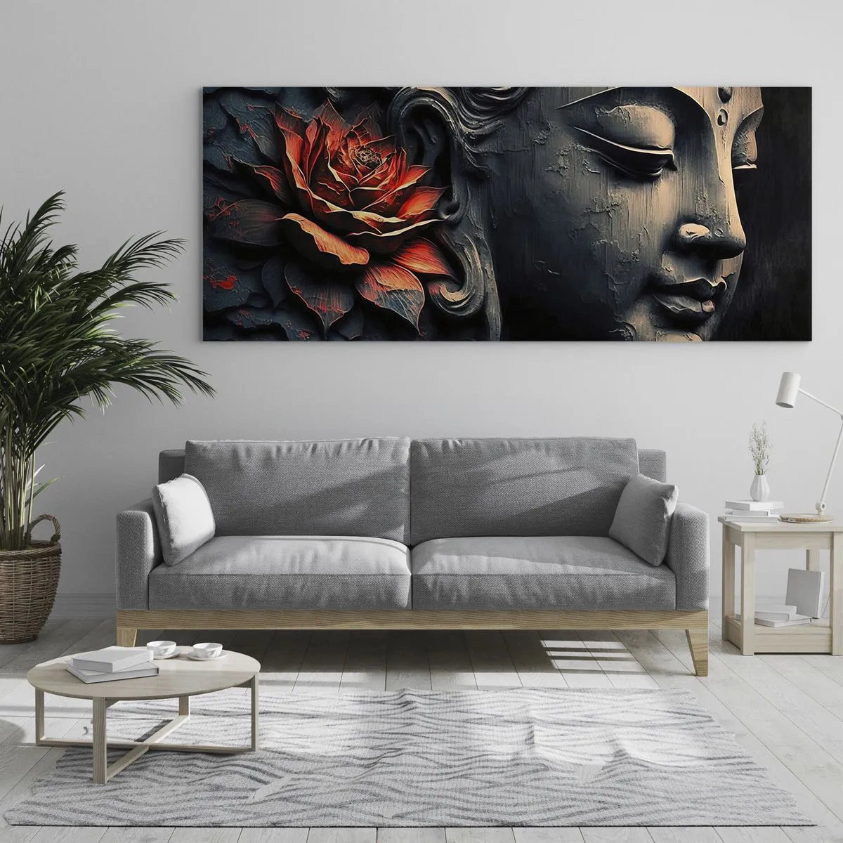 Obraz na skle - V souladu se světem - 100x40 cm