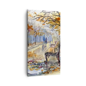Obraz na plátně - Společně putovat podzimem - 55x100 cm