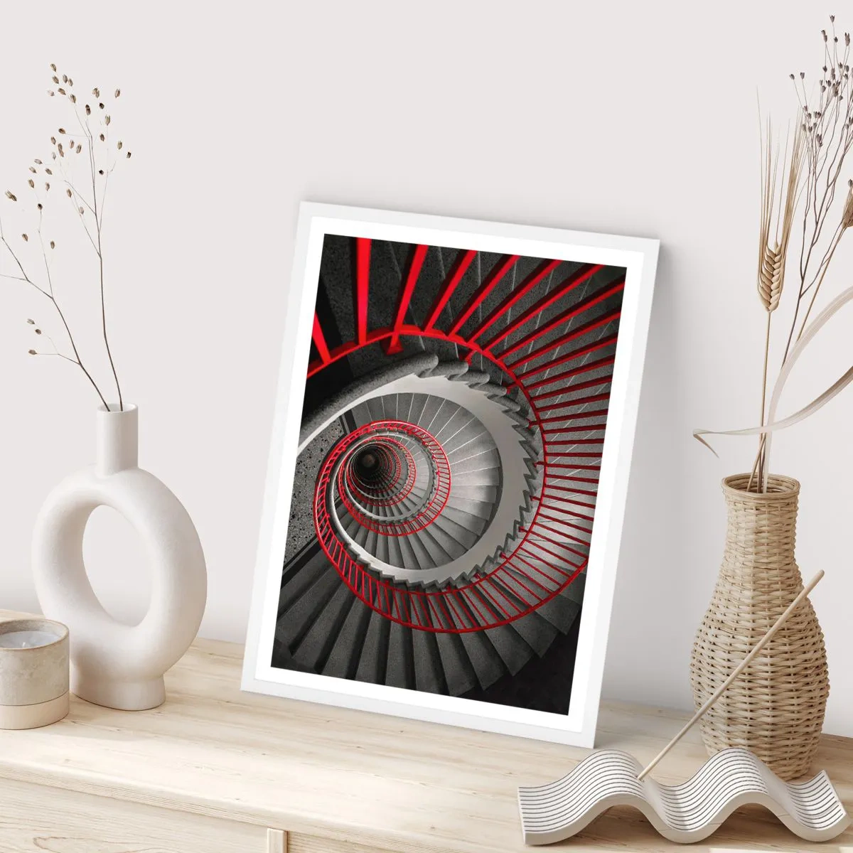 Plakát v bílém rámu - Architektonické hry - 61x91 cm