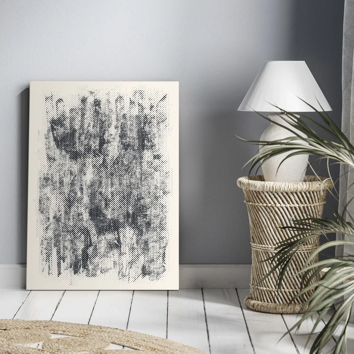 Obraz na plátně - Mlžná kompozice - 45x80 cm