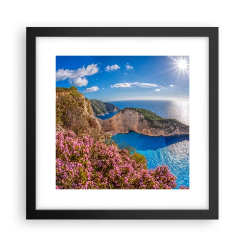 Plakát v černém rámu - Moje velké řecké prázdniny - 30x30 cm